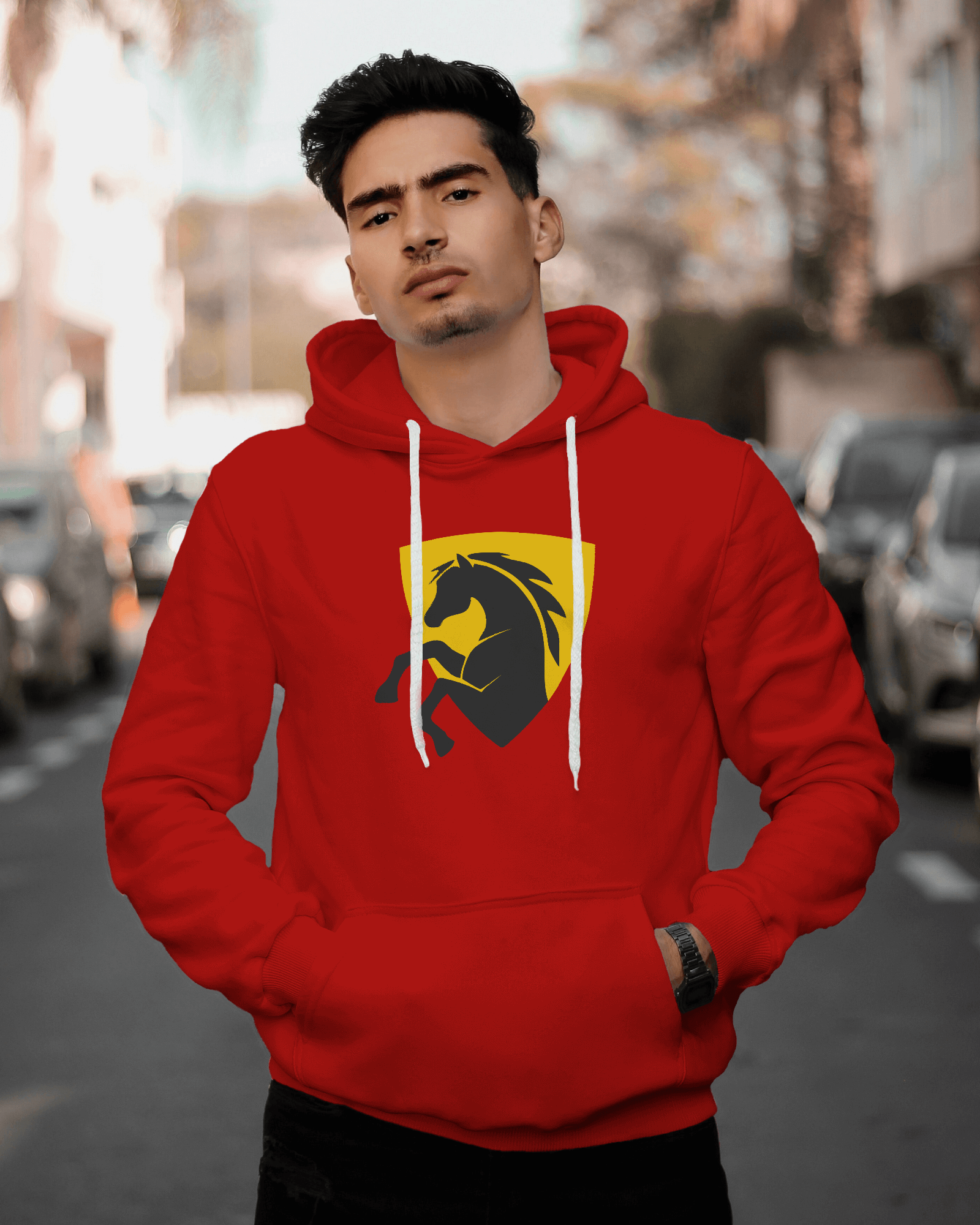 Horse Hoody. Buy Red Horse Hoodies Online In India